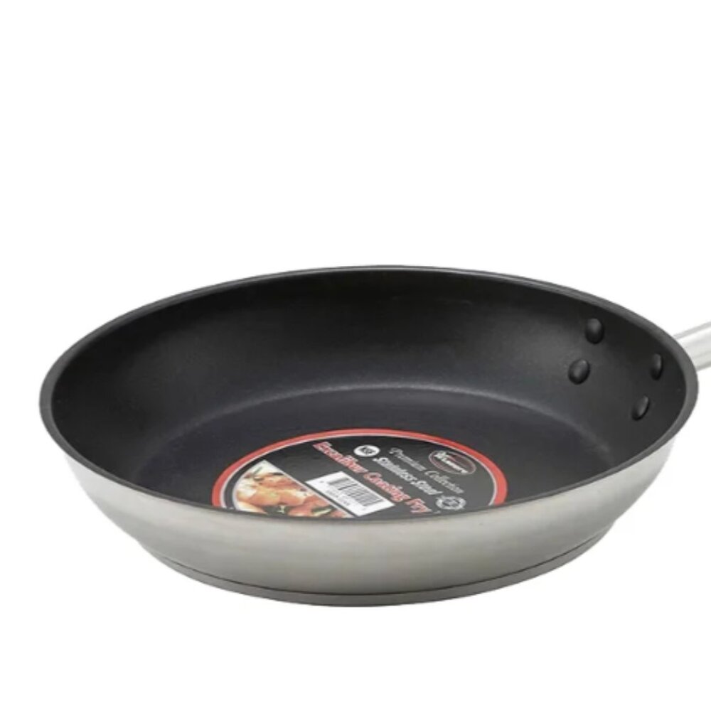 Winco 9" Non Stick Steel Frying Pan w/ Stainless Steel